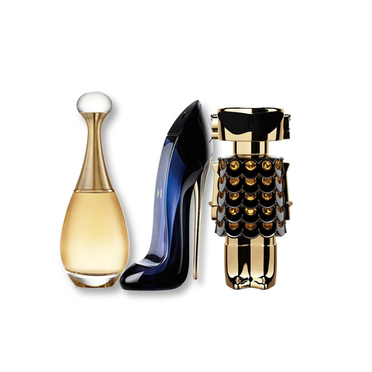 Pack 3 perfumes - Carolina Herrera, Fame y Dior J'adore - 100ML